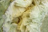 Green, Bladed Prehnite Crystals with Quartz - Morocco #292268-1